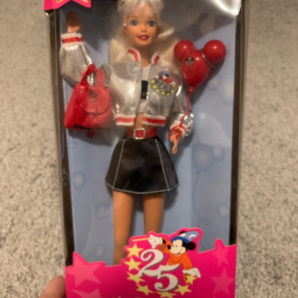 1996 Vintage Disney World 25th Anniversary Barbie Doll
